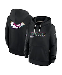 Nike Women's Black Kansas City Chiefs 2025 Nfl Crucial Catch Sideline Standard Issue Dri-fit Hoodie