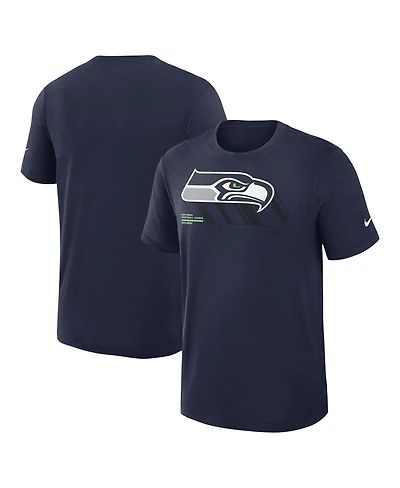 Nike Men's College Navy Seattle Seahawks Primetime Slub Dri-fit T-Shirt