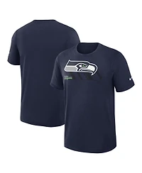 Nike Men's College Navy Seattle Seahawks Primetime Slub Dri-fit T-Shirt