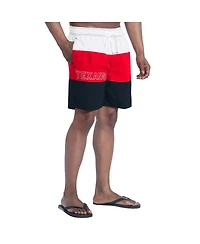G-iii Sports by Carl Banks Men's Navy/Red Houston Texans Sunrise Volley Swim Shorts