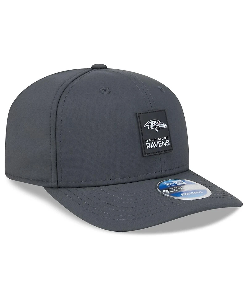 New Era Men's Charcoal Baltimore Ravens 2025 Sideline Cold Weather 9SEVENTY Adjustable Hat