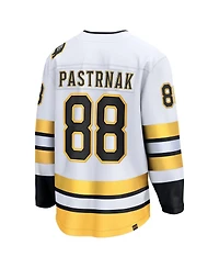 Fanatics Men's David Pasternak White Boston Bruins Away Breakaway Player Jersey