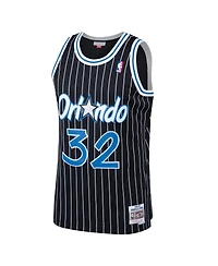 Mitchell & Ness Men's Shaquille O'Neal Black Orlando Magic Hardwood Classics Swingman Jersey