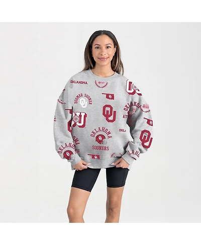 Gameday Couture Women's Gray Oklahoma Sooners Always on Repeat Fleece Sweatshirt