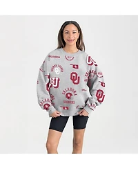 Gameday Couture Women's Gray Oklahoma Sooners Always on Repeat Fleece Sweatshirt