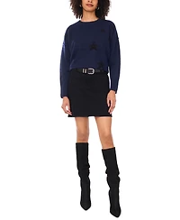 Vince Camuto Women's Crew Neck Long Sleeve Sweater