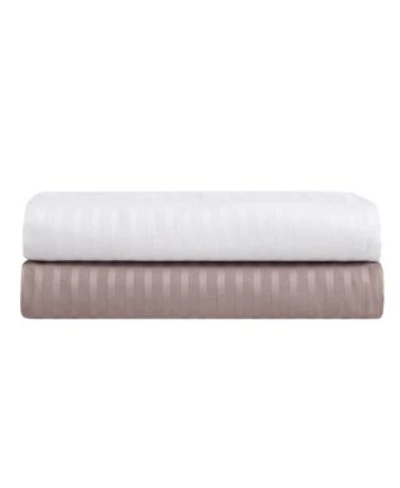 Vera Wang Solid Dobby Stripe Cotton Sheet Set