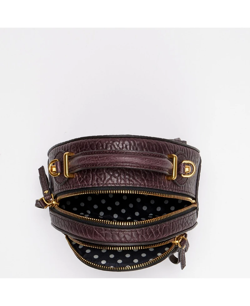 Small Leather Backpack Purse Convertible Crossbody Bag Womens Fashion Backpack for Travel and Everyday Handbag with Gold Hardware and Detachable Strap