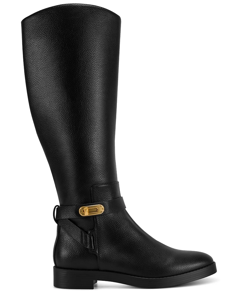 Donna Karan New York Women's Block Heel Thompson Riding Boots