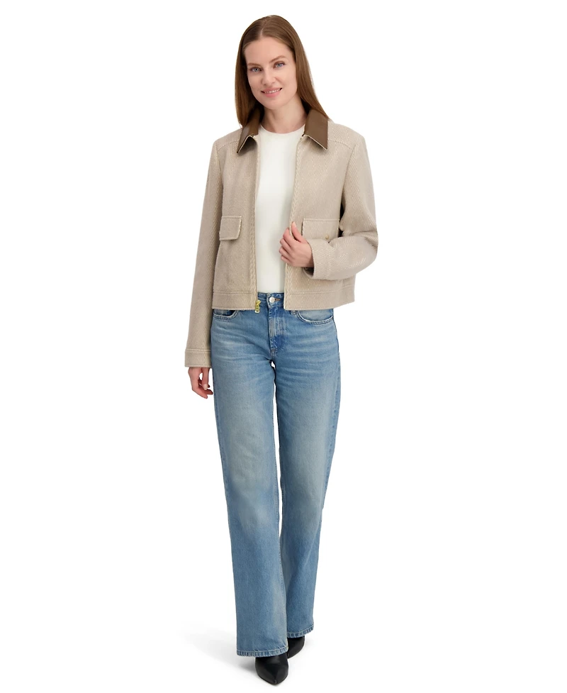 Laundry by Shelli Segal Women's Belted Puffer Coat