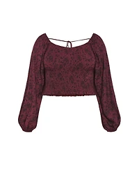 City Chic Plus Abbie Floral Print Top