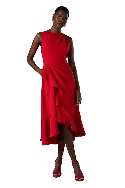 Coast Women's Waterfall Crepe Midi Dress