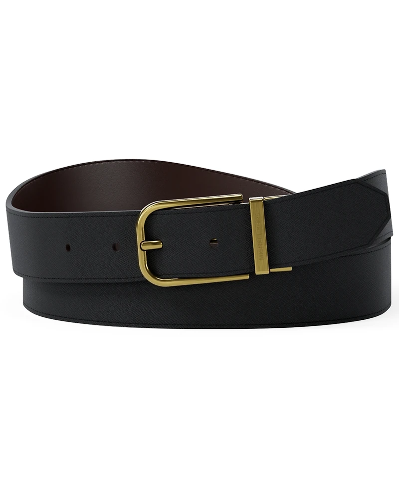 Michael Kors Men's Reversible D-Buckle Dress Belt