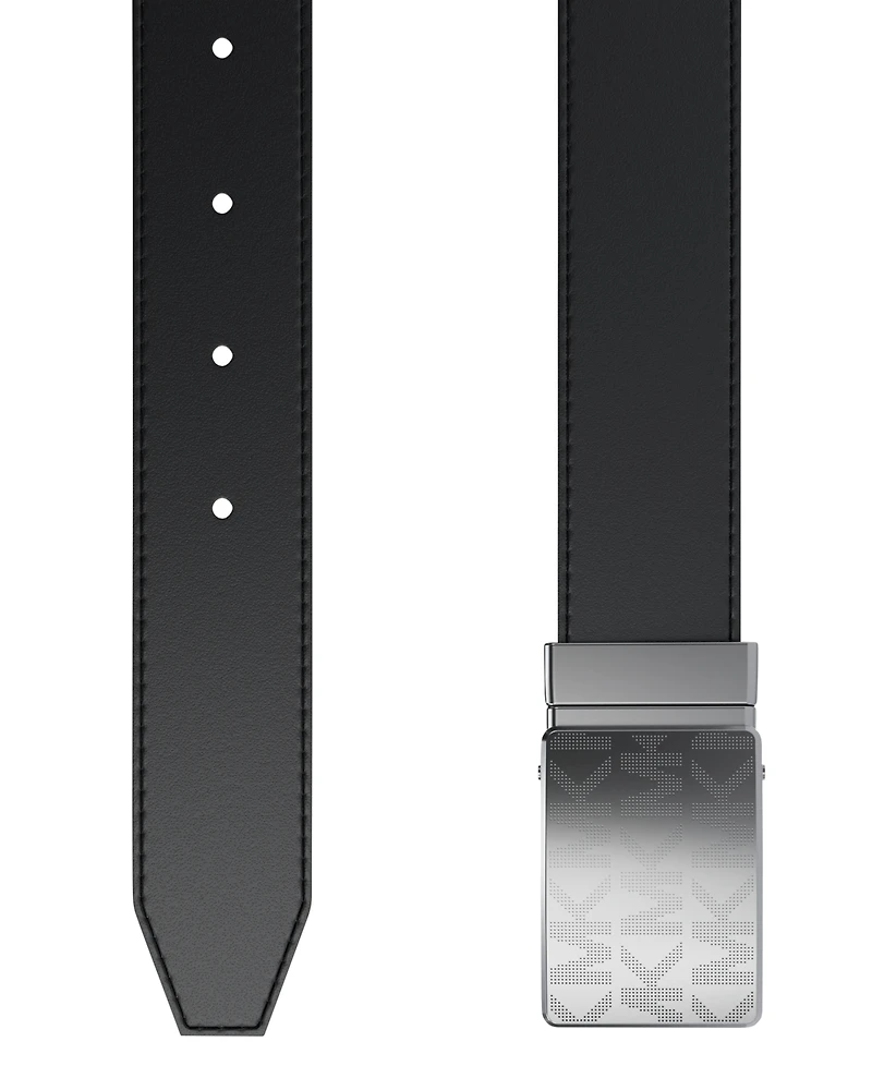 Michael Kors Men's Reversible Plaque Dress Belt