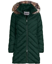 Lands' End Women's Tall Insulated Cozy Fleece Lined Winter Coat