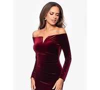 Xscape Petite Off-The-Shoulder Sheath Dress