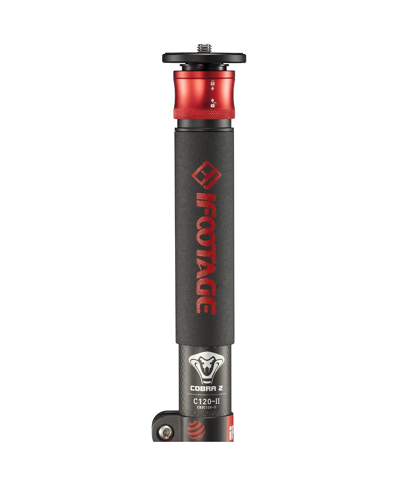 iFootage Cobra 2 C120 4 Section Carbon Fiber Monopod, 22 lbs Capacity, 47" Maximum Height
