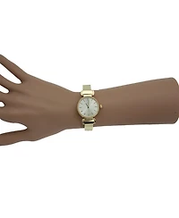 Olivia Pratt Gold Simple Metallic Bangle Watch