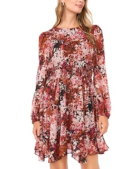 Sam & Jess Women's Puff Sleeve Mini Dress