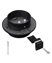 Led Solar Gutter Light Waterproof Outdoor Garden Fence Wall Lights 10 Packs