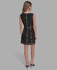Bcbg Women's Archive Patchwork A-Line Lace Dress