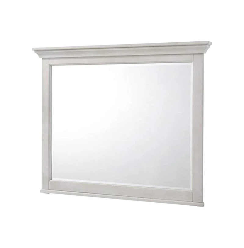 Intercon Mirror, Landscape in Rustic White