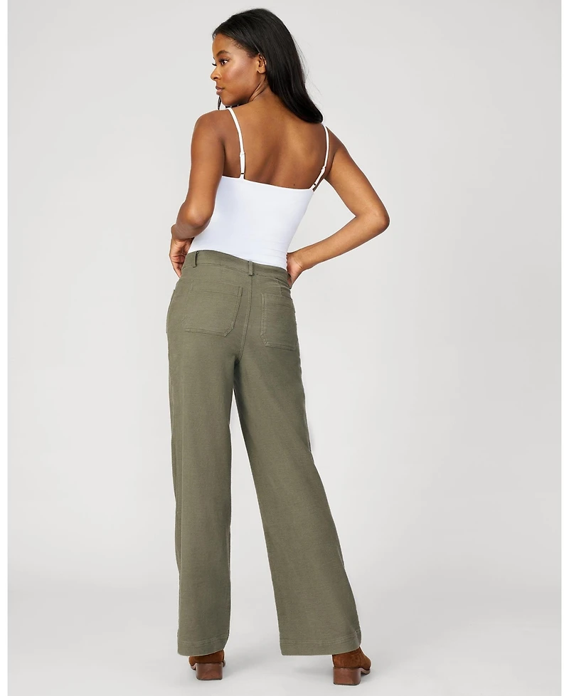 Cable & Gauge Women's High Rise Flare Twill Pant