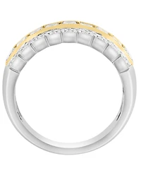 Effy Collection White and Yellow Diamond Ring (1-5/8 ct. t.w..) in 18K Two-Tone Gold