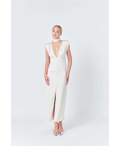endless rose Women's Deep V Maxi Dress