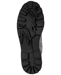 Karl Lagerfeld Paris Women's Marlee Sequin Combat Boots