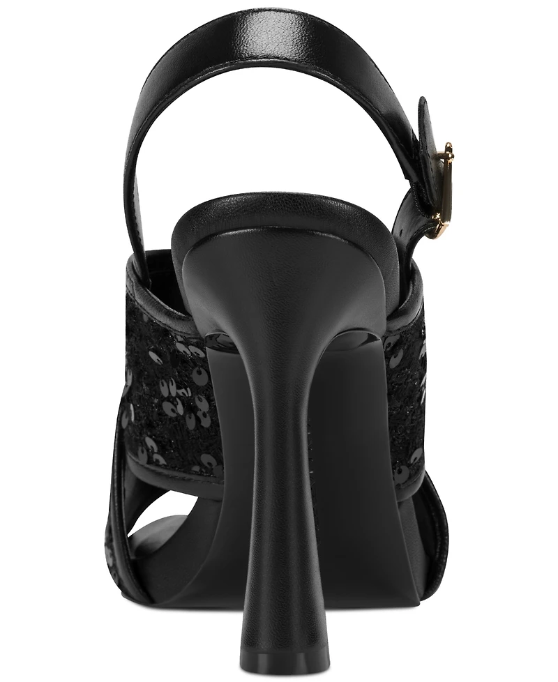 Karl Lagerfeld Paris Colbie X band Sequin Sandals