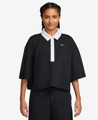Nike Sportswear Women's Short-Sleeve Oversized Polo Top