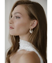 Untamed Petals Chateau Pearl Hoops