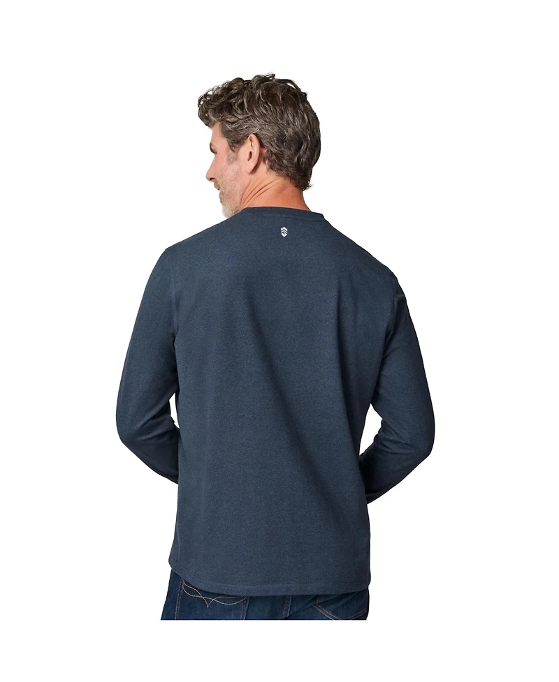 Free Country Men's FreeCycle Sueded Long Sleeve Crew Neck