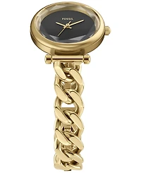 Fossil Women's Carlie Three-Hand Gold-Tone Stainless Steel Watch