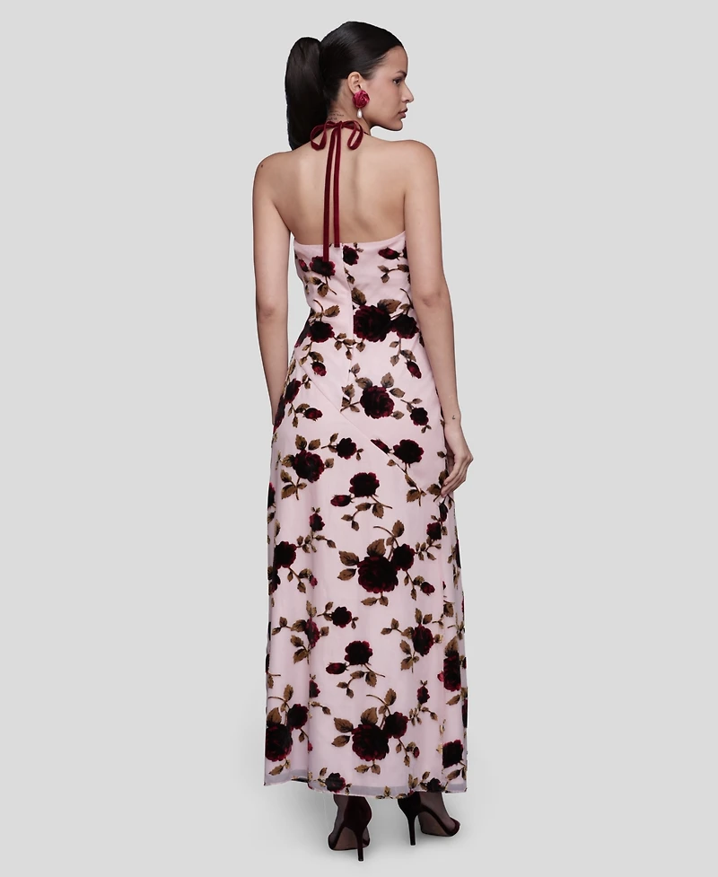 Avec Les Filles Women's Cowl Neck Maxi Dress