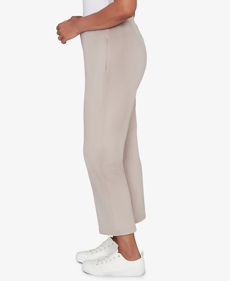 Alfred Dunner Petite Calm Luxe Double Knit Average Length Pants