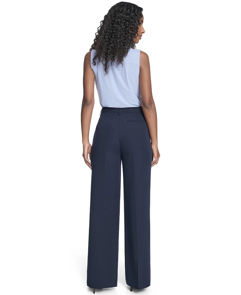 Tommy Hilfiger Women's High Rise Solid Sailor Pants