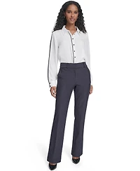 Tommy Hilfiger Women's Mid Rise Striped Sutton Trouser