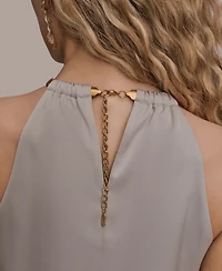 Donna Karan New York Women's Twist Neck Halter Top