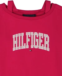 Tommy Hilfiger Girls 4-6X 2-Piece Oversized Sweatshirt and Wide-Leg Pants Set