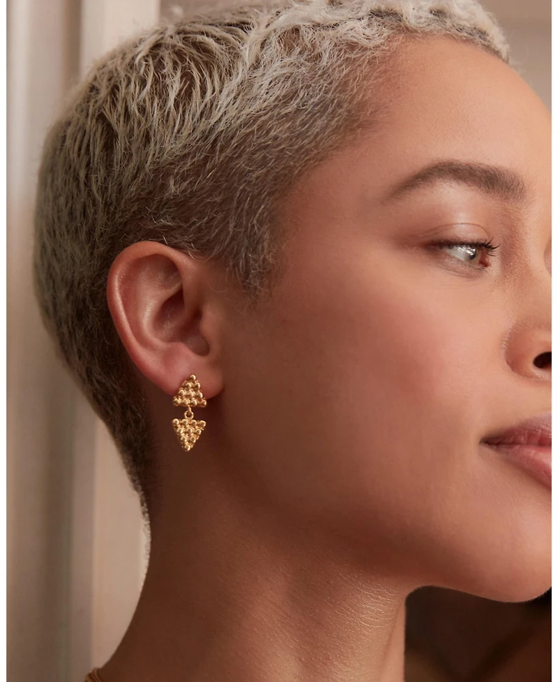 Ottoman Hands Azar Triangle Drop Earrings