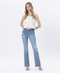 Flying Monkey Women's Mid Rise Bootcut Jeans