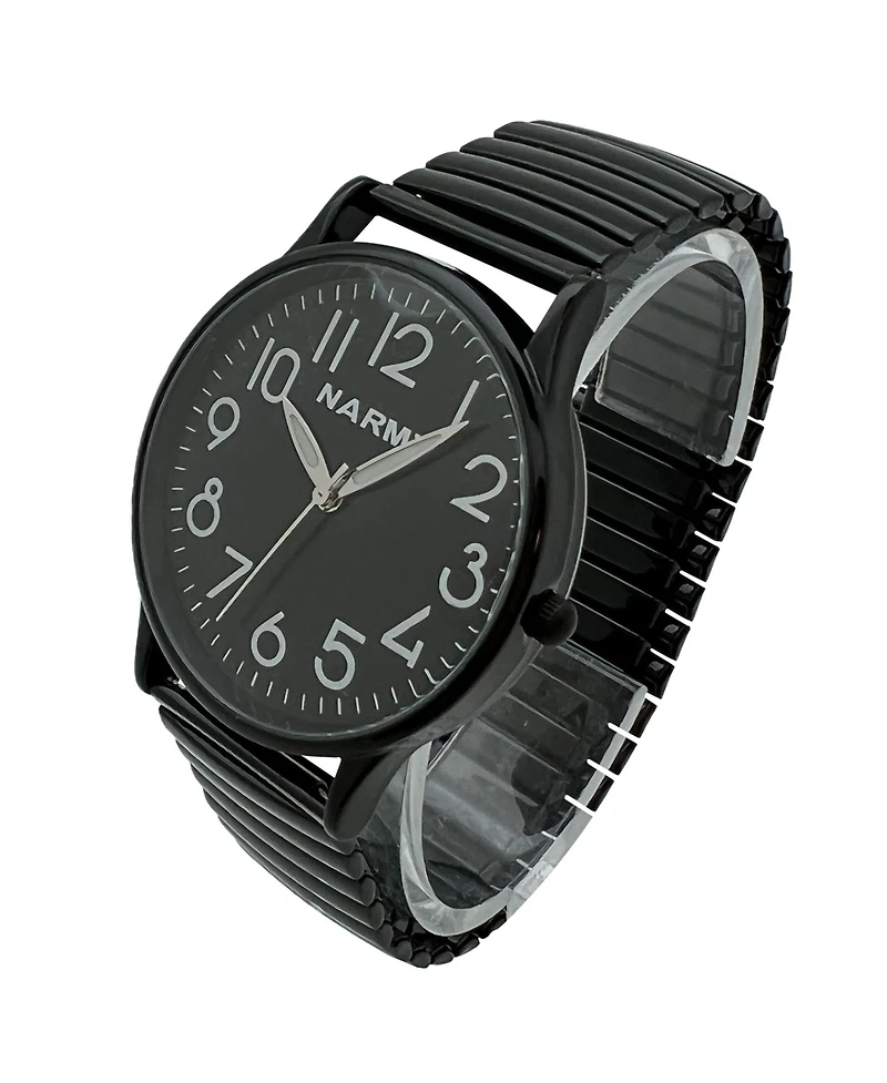 Olivia Pratt Black Stretch and Classic Analog Women Watch