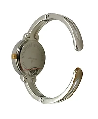 Olivia Pratt Two Tone Metallic Round Face Bangle Women Watch