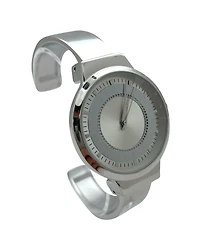 Olivia Pratt Metallic Colors Round Face Bangle Women Watch, Silver