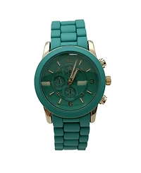 Olivia Pratt Teal Soft Band Lightweight Every Day Soft Colors Women Watch