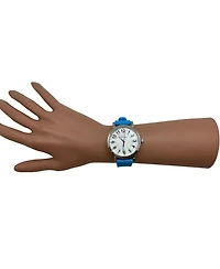 Olivia Pratt Turquoise Easy-Read Nurse Watch with Silicone Band Women Watch