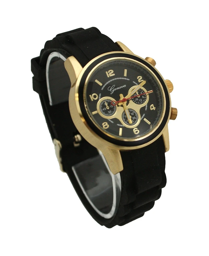 Olivia Pratt Black Women's Stainless Steel Fashion Watch