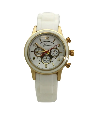 Olivia PrattWhite Women's Stainless Steel Fashion Watch